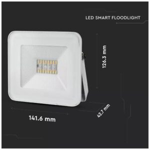V-TAC LED Προβολέας BLUETOOTH SMD 20W RGB+W/WW/DW Λευκός Συμβατός με V-TAC Smart Light 5984