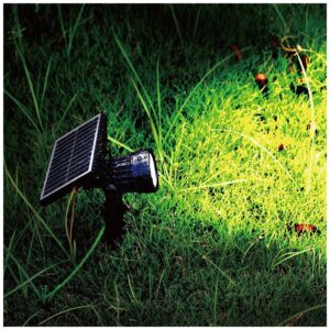 V-TAC VT-952 Καρφωτό Ηλιακό Φωτιστικό με Φωτοκύτταρο σε Μαύρο Χρώμα 6662