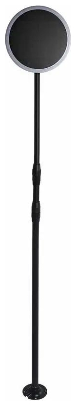 V-TAC VT-948 Ηλιακό Φωτιστικό Δαπέδου με Φωτοκύτταρο σε Μαύρο Χρώμα 6669