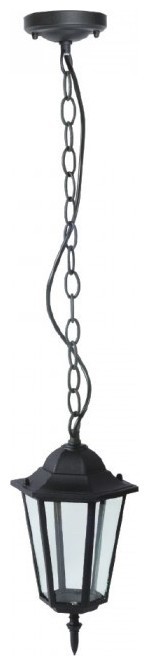 V-TAC Κρεμαστό Φαναράκι Βεράντας Κήπου με ντουί  Ε27 Μαύρο Ματ IP44 7072