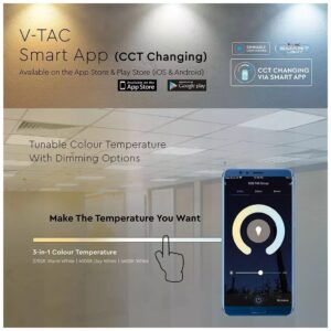 LED Smart Φωτιστικό Πάνελ WiFi 40W 3 σε 1 Dimmable συμβατό με Amazon Alexa & Google Home 8080