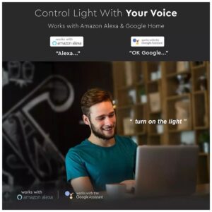 LED Smart Φωτιστικό Πάνελ WiFi 40W 3 σε 1 Dimmable συμβατό με Amazon Alexa & Google Home 8080