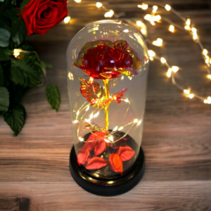 Διακοσμητικό Φωτιστικό LED με Τριαντάφυλλο