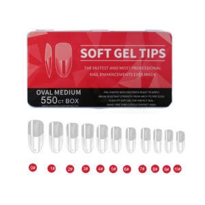 Soft Gel Tips Νυχιών Oval Medium 550τμχ