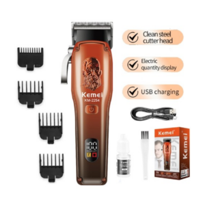 Επαγγελματική Επαναφορτιζόμενη Κουρευτική Μηχανή Kemei KM-2254