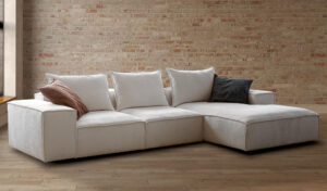 Γωνιακός Καναπές Boho 335x180x105cm Κρεμ - Δεξιά Γωνία - ARSO4589