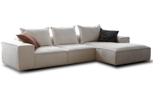 Γωνιακός Καναπές Boho 335x180x105cm Κρεμ - Δεξιά Γωνία - ARSO4589