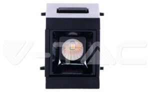 Φωτιστικό Σποτ Μαγνητικό Ράγας V-TAC Track Light 1W LED 30° 24V Μαύρο Θερμό Λευκό 7958