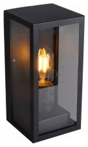 Φωτιστικό Τοίχου V-TAC Τύπου Φαναράκι Μαύρο με Ντουί Ε27 8517