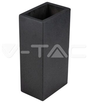 Φωτιστικό Τοίχου Απλίκα V-TAC Τσιμέντου Παραλληλόγραμμο Γκρι Σκούρο IP20 Up/Down με 2 ντουί G9 8694