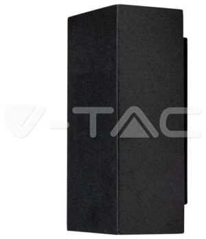 Φωτιστικό Τοίχου Απλίκα V-TAC Τσιμέντου Παραλληλόγραμμο Γκρι Σκούρο IP20 Up/Down με 2 ντουί G9 8694