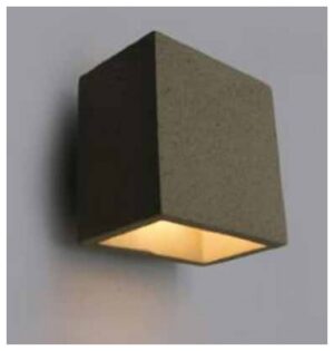 Φωτιστικό Τοίχου Απλίκα V-TAC Τσιμέντου Τετράγωνο Γκρι Ανοιχτό IP20 Up/Down με ντουί G9 8693