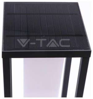 Ηλιακό Φωτιστικό Φαναράκι Επιδαπέδιο LED V-TAC 2W SAMSUNG Chip Γκρι με 2 Λειτουργίες Θερμό Λευκό 785