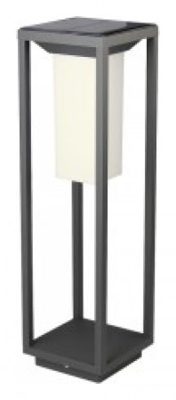 Ηλιακό Φωτιστικό Φαναράκι Επιδαπέδιο LED V-TAC 2W SAMSUNG Chip Γκρι με 2 Λειτουργίες Θερμό Λευκό 785