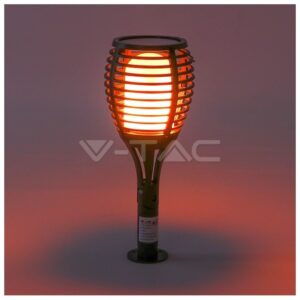 Ηλιακό Φωτιστικό LED V-TAC 0.45W Κρεμαστό, Τοίχου ή Καρφωτό Φλόγα Θερμό 8558