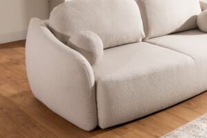 Καναπές – Κρεβάτι τριθέσιος Lora με αποθηκευτικό χώρο, Μπεζ 258x95x104cm -BOG4589