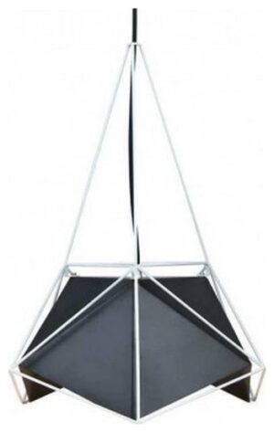 Κρεμαστό Αμπαζούρ V-TAC Μεταλλική Καμπάνα Πρίσμα Μαύρο-Λευκό με ντουί Ε27 3944