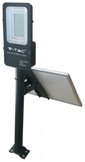 LED V-TAC Ηλιακό Φωτιστικό Δρόμου SMD 50W Σώμα Μαύρο Φως Ημέρας 5502