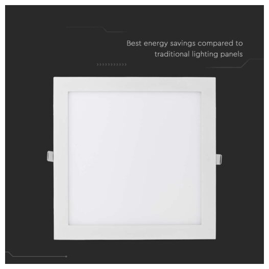 V-TAC LED mini panel χωνευτό 36W 6400K ψυχρό λευκό τετράγωνο SKU: 216431