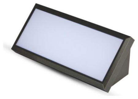 V-TAC Στεγανή Επιτοίχια Πλαφονιέρα Εξωτερικού Χώρου 12W 1250lm σε Μαύρο Χρώμα 6808