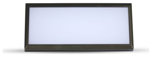 V-TAC Στεγανή Επιτοίχια Πλαφονιέρα Εξωτερικού Χώρου 12W 1250lm σε Μαύρο Χρώμα 6808