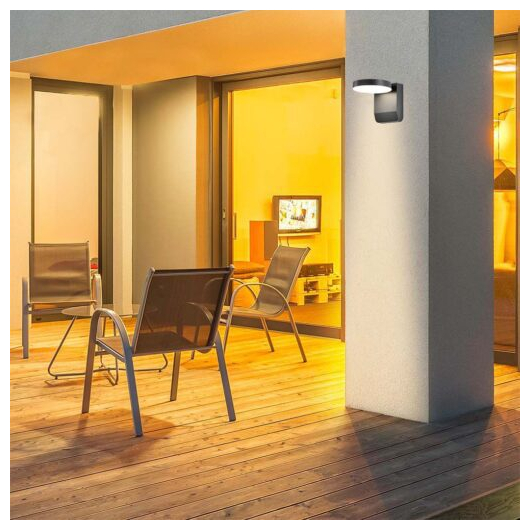 V-TAC LED απλίκα 17W IP65 4000K φυσικό λευκό με μαύρο σώμα στρογγυλή SKU: 2953