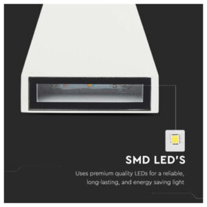 V-TAC Στεγανή Επιτοίχια Πλαφονιέρα Εξωτερικού Χώρου με Ενσωματωμένο LED σε Λευκό Χρώμα 218295