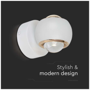 V-TAC LED απλίκα Up-Down 10W 3000K θερμό λευκό με λευκό σώμα SKU 23008