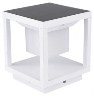 V-TAC LED ηλιακό φωτιστικό κήπου 2W IP65 θερμό λευκό 3000K με λευκό σώμα SKU: 6806