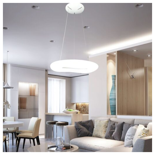 V-TAC κρεμαστό φωτιστικό οροφής 38W με εναλλαγή χρώματος και λευκό σώμα dimmable SKU: 213959