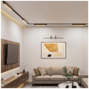 V-TAC LED μαγνητικό φωτιστικό ράγας ultra thin 48V 12W SMD 3000K θερμό λευκό μαύρο σώμα SKU 10237