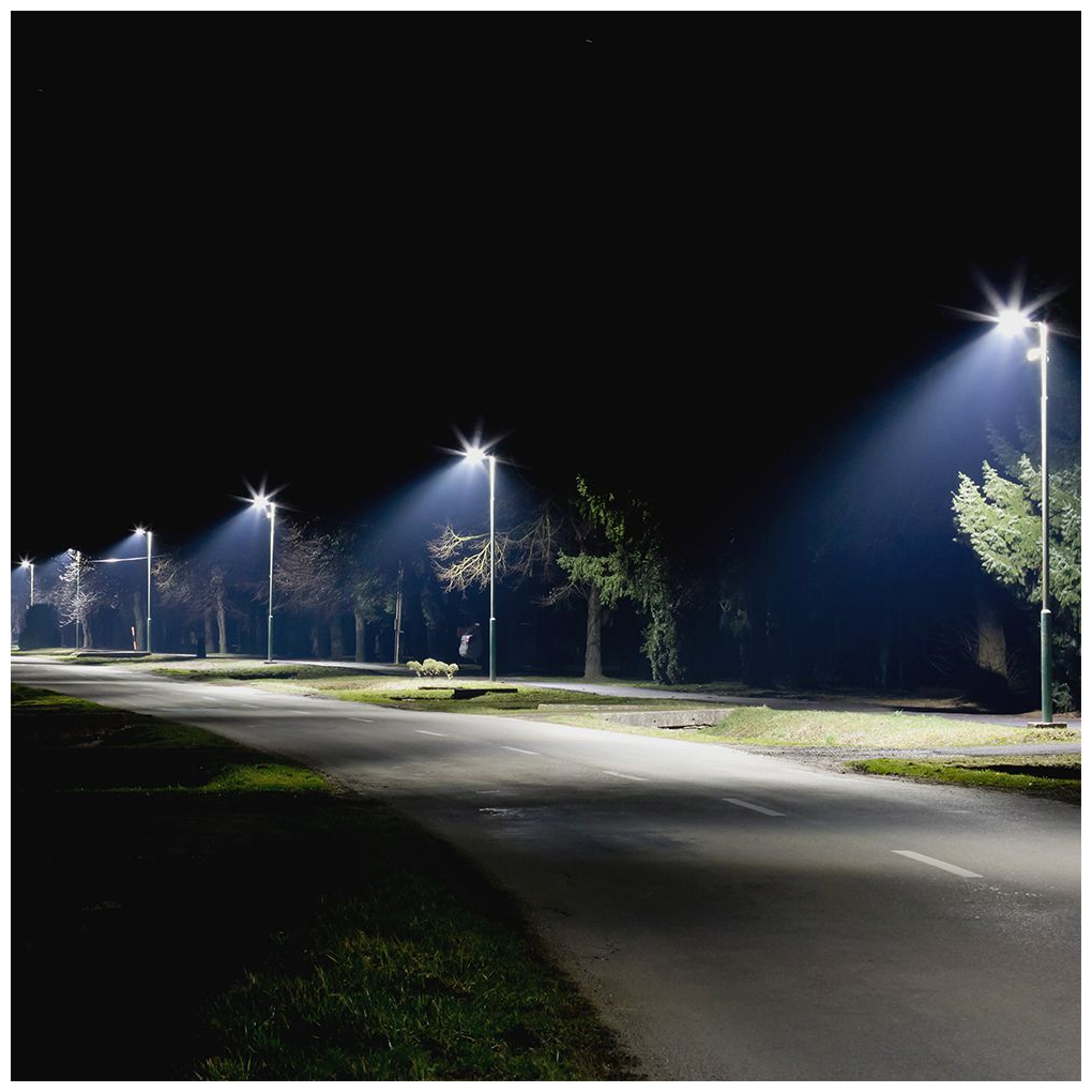 V-TAC Φωτιστικό Δρόμου με Ενσωματωμένο LED σε Λευκό Χρώμα 215301