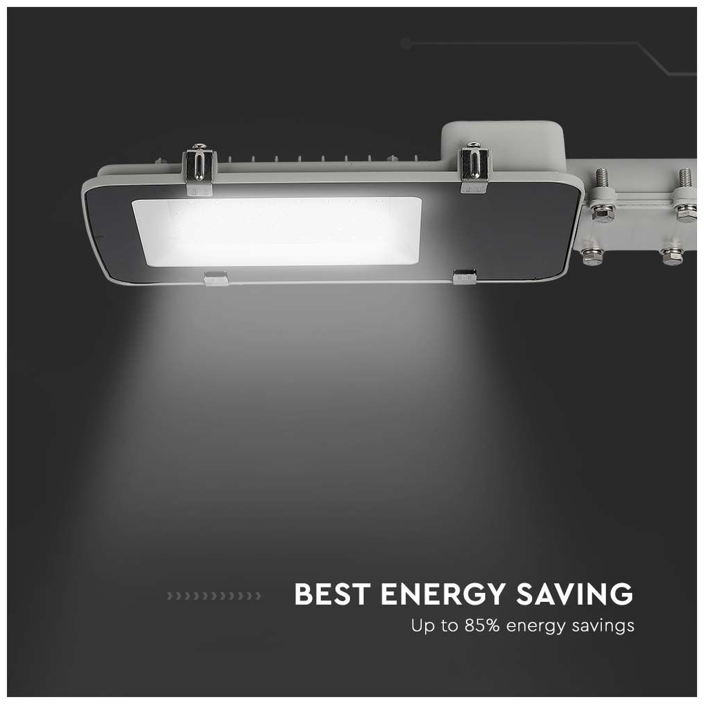 V-TAC Φωτιστικό Δρόμου με Ενσωματωμένο LED σε Λευκό Χρώμα 215301