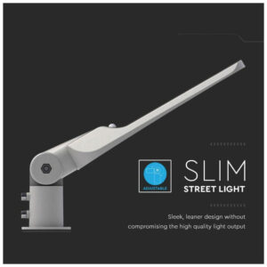 V-TAC LED φωτιστικό δρόμου PRO Samsung Chip με Αισθητήρα Φωτός 100W 11000lm 6400Κ Γκρί – 20435