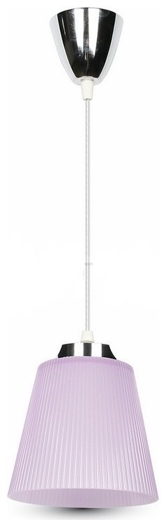 Ολοκληρωμένο Κρεμαστό Φωτιστικό V-TAC 7W Μοβ με Βάση Χρώμιο  Φ150 Φως Ημέρας 8504