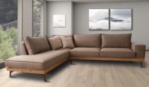 Γωνιακός καναπές Maddy 300x240x98x80cm Καφέ - Αριστερή Γωνία - ARSO4569