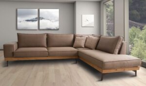 Γωνιακός καναπές Maddy 300x240x98x80cm Καφέ - Δεξιά Γωνία - ARSO4569