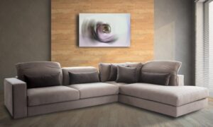 Γωνιακός καναπές Memory 300x240x98cm Μπεζ + Καφέ - Δεξιά Γωνία - ARSO4569