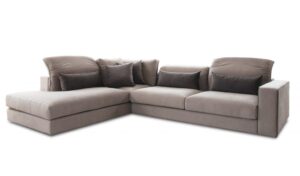 Γωνιακός καναπές Memory 300x240x98cm Μπεζ + Καφέ - Αριστερή Γωνία - ARSO4569