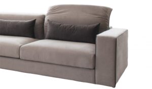 Γωνιακός καναπές Memory 300x240x98cm Μπεζ + Καφέ - Δεξιά Γωνία - ARSO4569