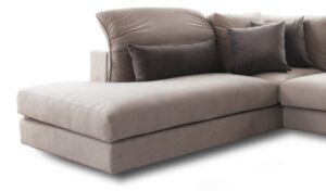 Γωνιακός καναπές Memory 300x240x98cm Μπεζ + Καφέ - Δεξιά Γωνία - ARSO4569