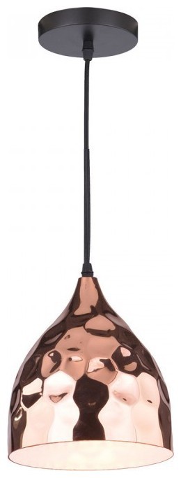 Κρεμαστό Φωτιστικό V-TAC  Χαλκός Rose Gold με ντουί Ε27 Φ170 3714