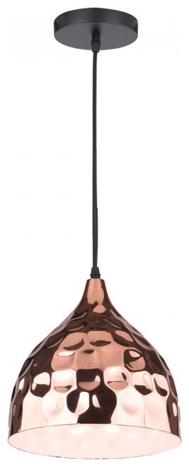 Κρεμαστό Φωτιστικό V-TAC  Χαλκός Rose Gold με ντουί Ε27 Φ230 3715