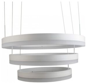 Soft Light V-TAC Κυκλικός Πολυέλαιος με τρεις δακτυλίους Λευκός 92W  Dimmable Θερμό Λευκό 3989