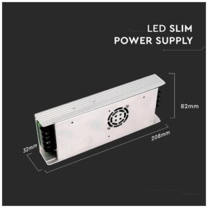 V-TAC Τροφοδοτικό για LED Μεταλλικό 350 W 30Α 12V DC με ανεμιστήρα 3259
