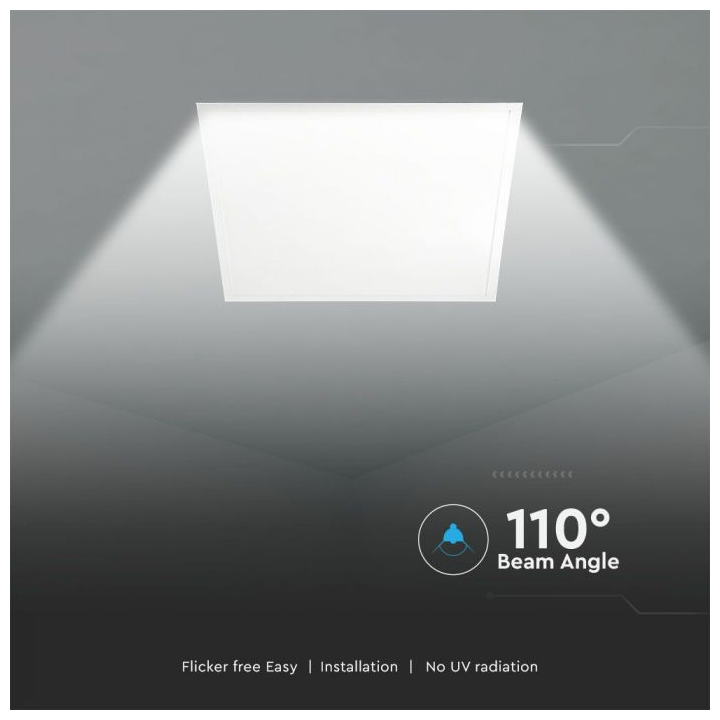 V-TAC LED panel Backlit 60×60 36W 6400K ψυχρό λευκό 120lm/W 10219