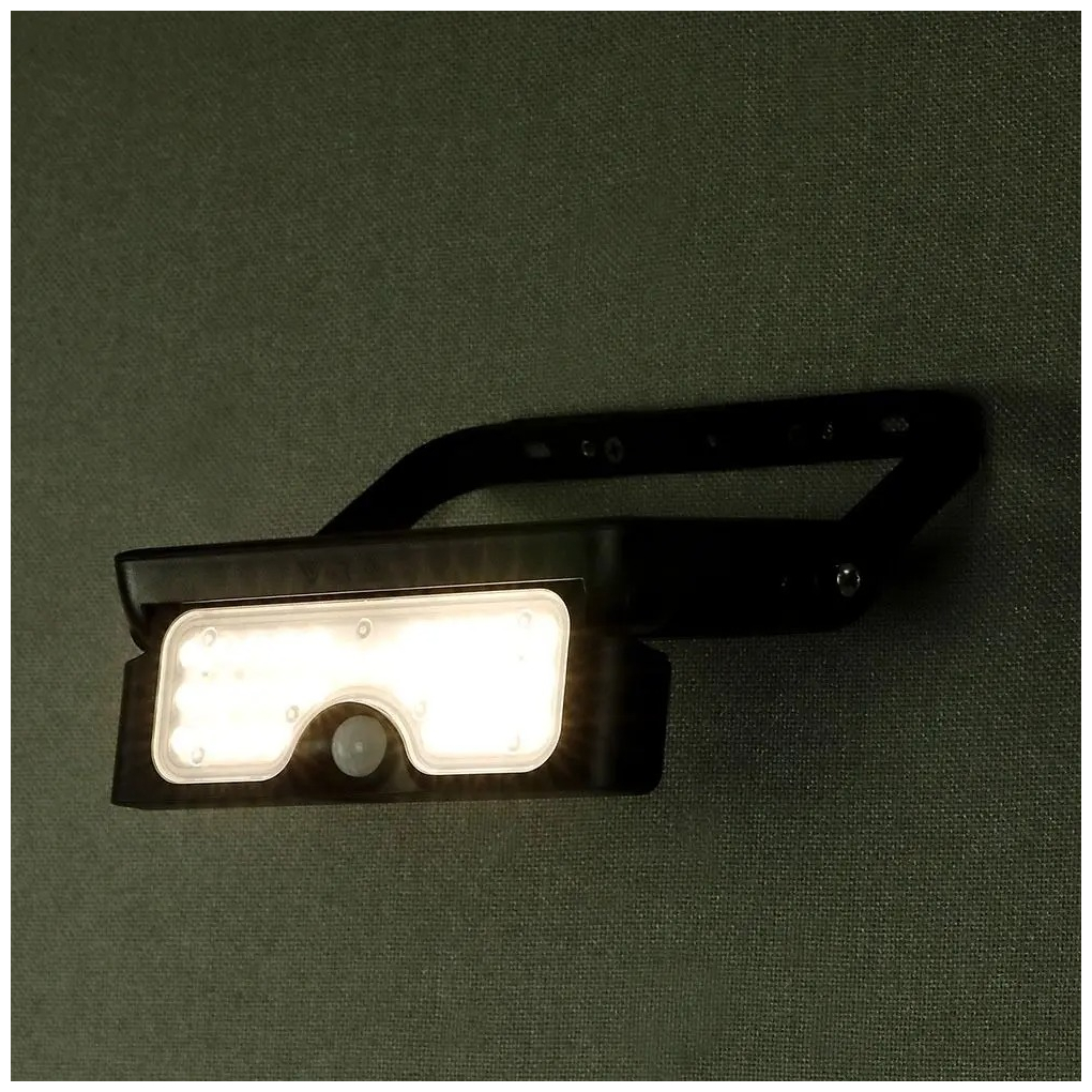 V-TAC LED Ηλιακός Προβολέας 5W 500ml 3000mAh Μαύρος με Ανιχνευτή κίνησης 180° 4000K Φως Ημέρας 8547