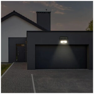 V-TAC LED Ηλιακός Προβολέας 5W 500ml 3000mAh Μαύρος με Ανιχνευτή κίνησης 180° 4000K Φως Ημέρας 8547