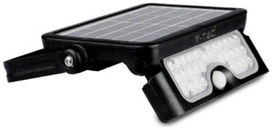 V-TAC LED Ηλιακός Προβολέας 5W 500ml 3000mAh Μαύρος με Ανιχνευτή κίνησης 180° 4000K Φως Ημέρας 8547