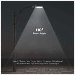 V-TAC Φωτιστικό Δρόμου με Ενσωματωμένο LED σε Γκρι Χρώμα 215271